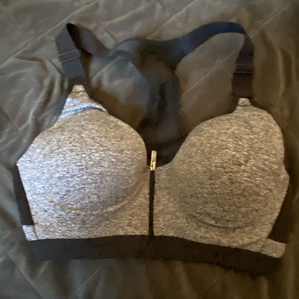 Victoria's Secret Black and Gray Sports Bra